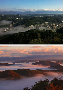 雲海風景(大山展望台)